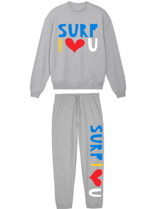 Colorful cotton sweatpants with a relaxed fit, inspired by California surf style and ideal for casual wear.