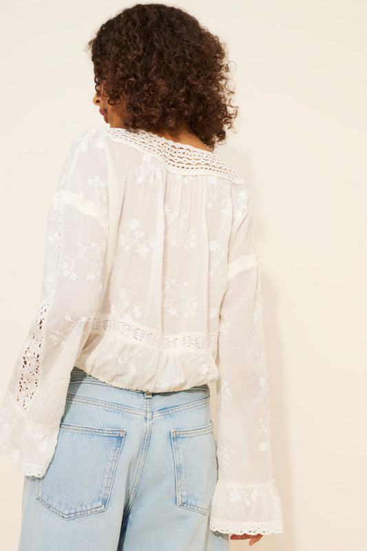 Sweet Love Blouse - Egret