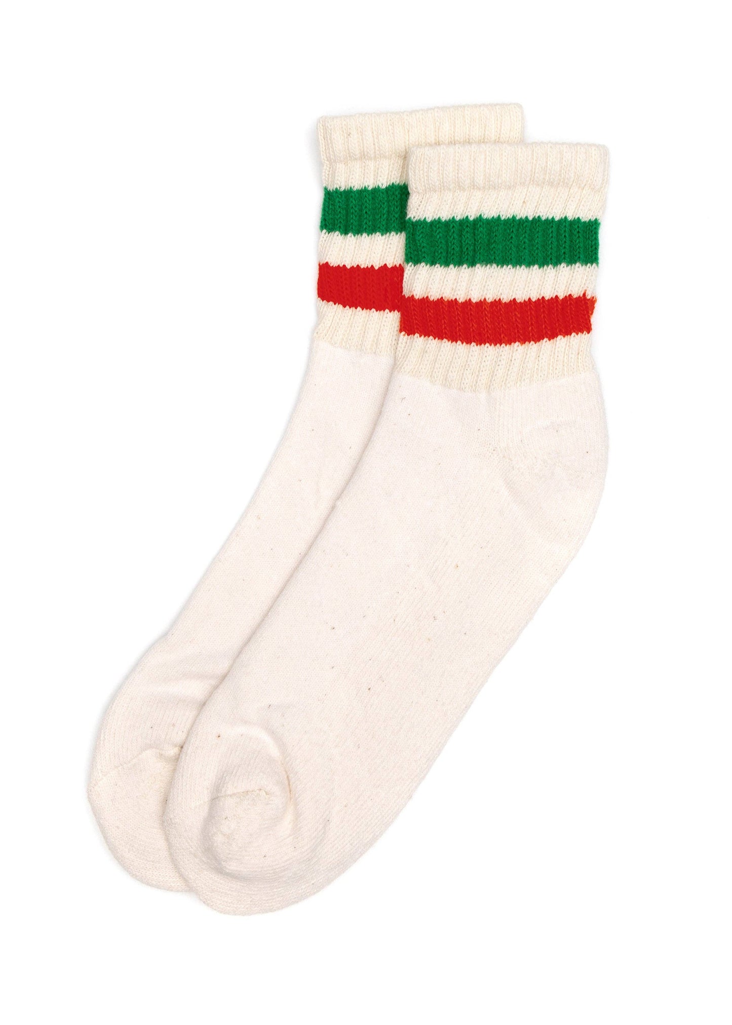Retro Stripe Sock  - Kelly/Red