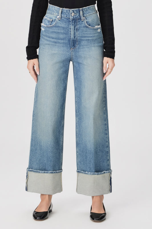 Sasha Ankle Wide Cuff Jeans - Storybook