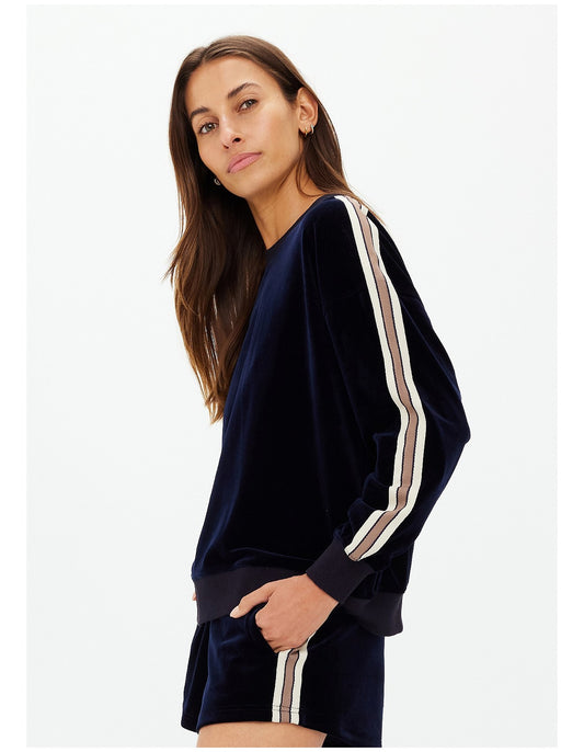 Monaco Lisel Crew Neck Sweater - Navy