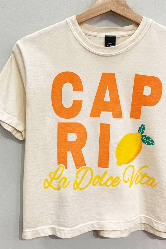 Capri Cropped Tee