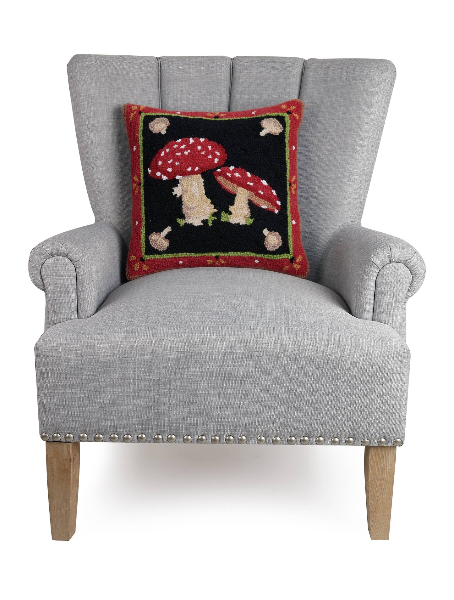 Mushroom Mania Hook Pillow