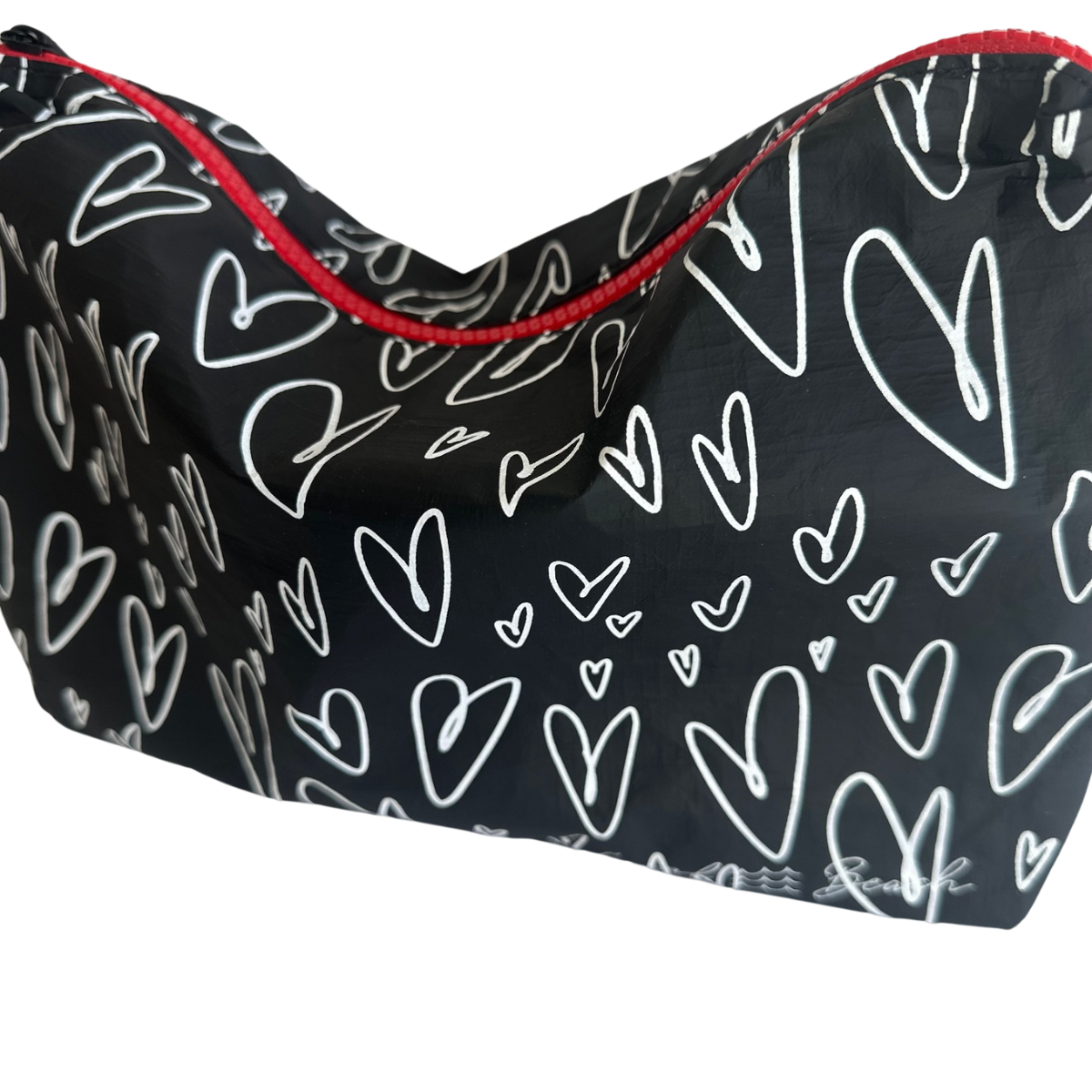 Heart Water Resistant Tyvek Printed Pouch