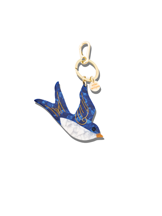 Swallow Bird Bag Charm + Keychain