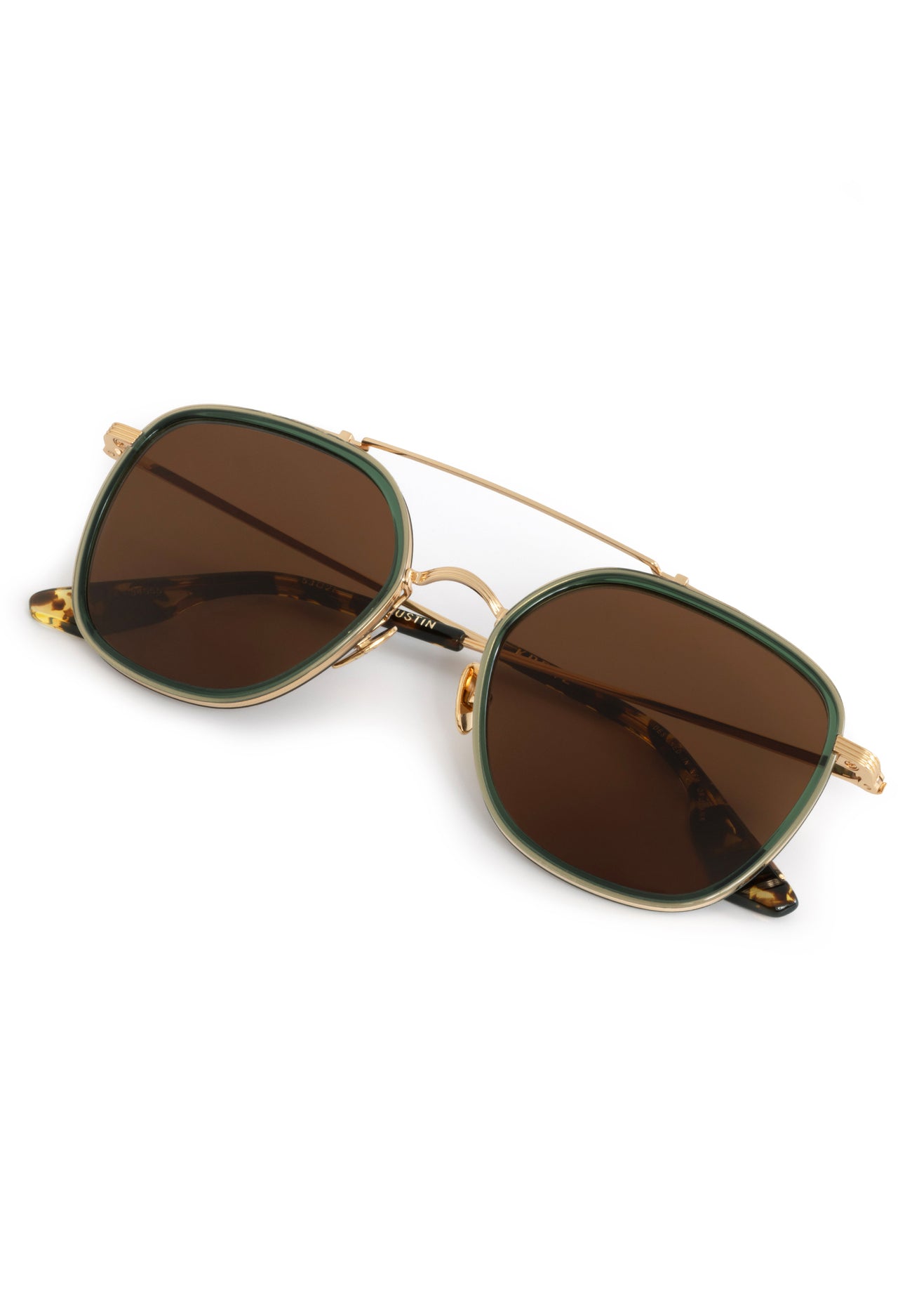 Austin Sunglasses - Titanium + Bottle Green + Zulu