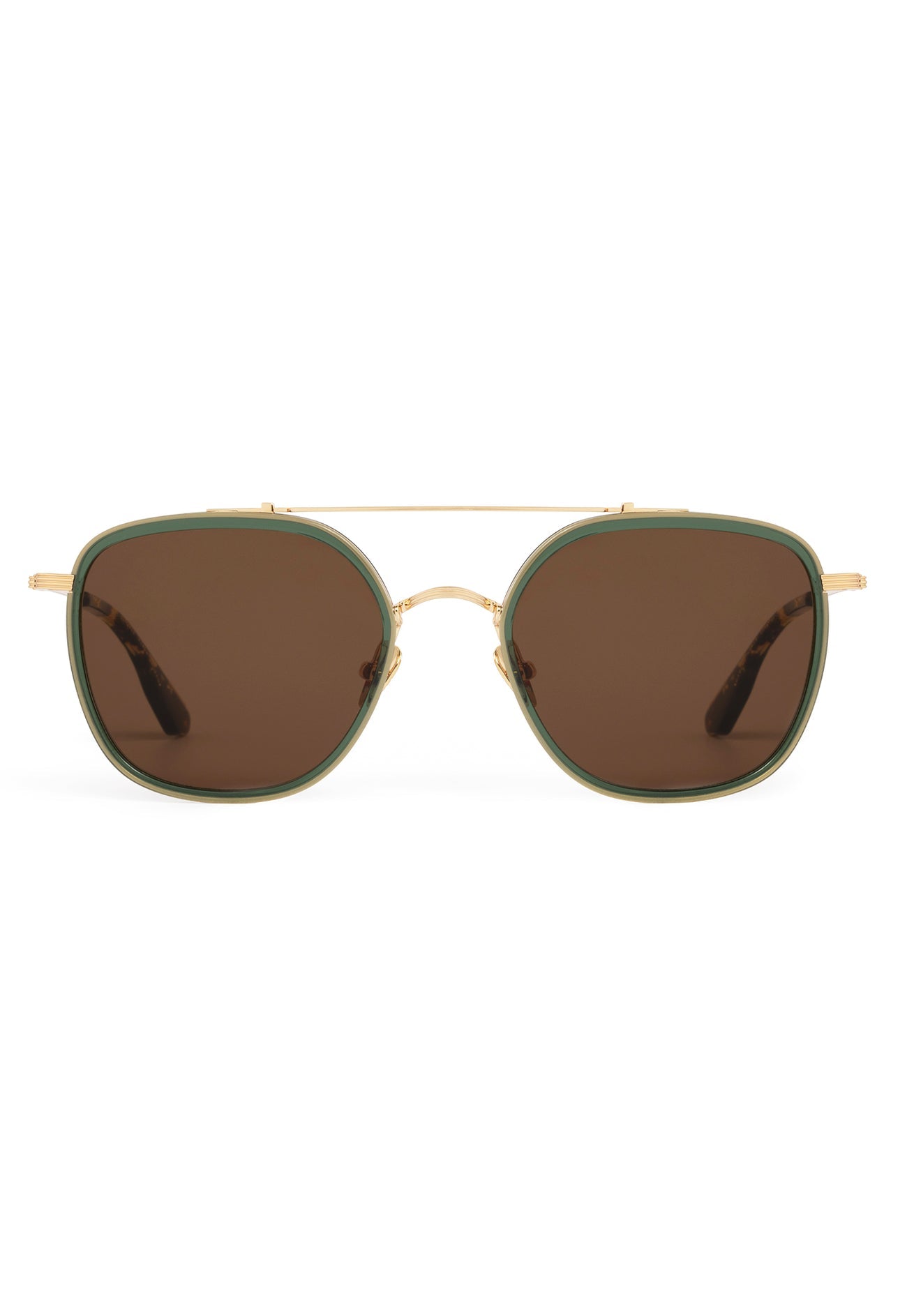 Austin Sunglasses - Titanium + Bottle Green + Zulu
