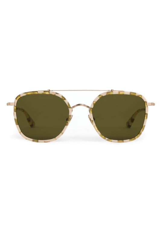 Austin Sunglasses - 12K Titanium + Oki Yuzu