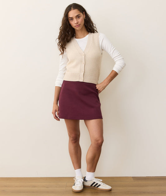 Robin Textured Sweater Vest - Seashell