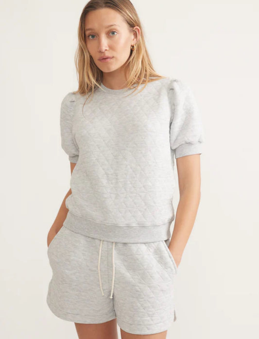 Corbet Short Sleeve Sweatshirt - Heather Grey