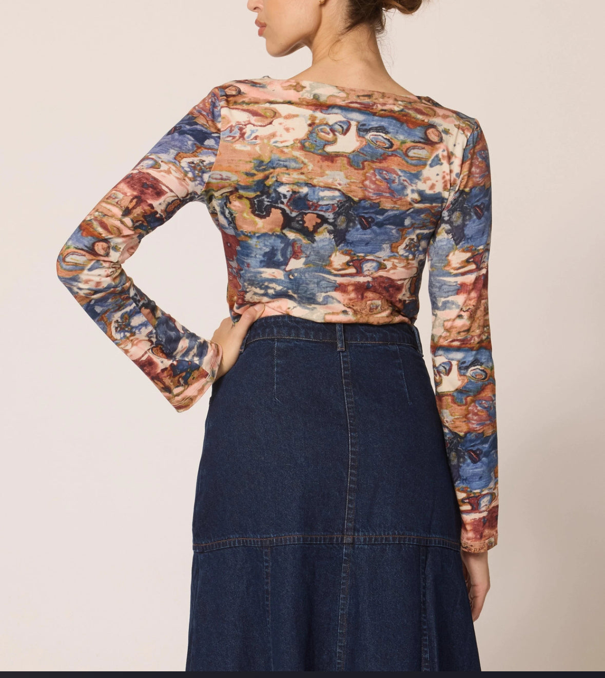 Celeste Top - Murano Print