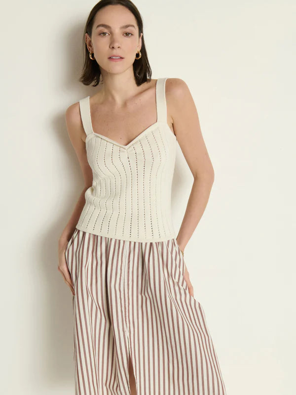 Cali Sweater Tank- Porcelain