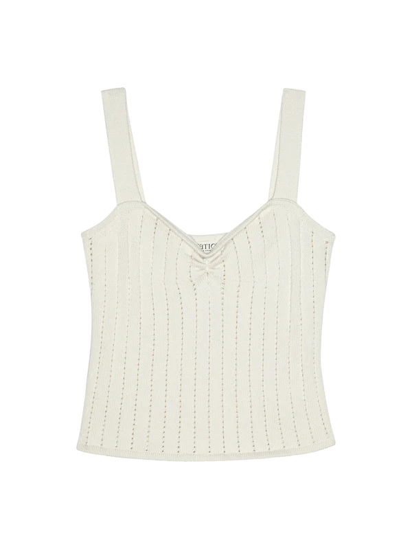 Cali Sweater Tank- Porcelain