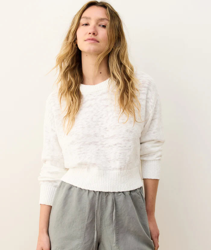 Seabreeze Crewneck Sweater-Cream