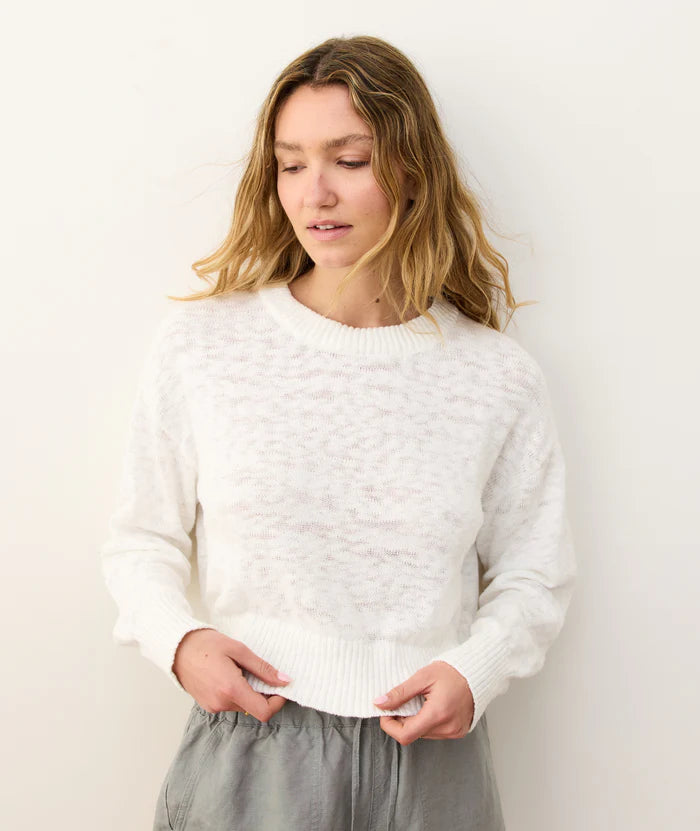 Seabreeze Crewneck Sweater-Cream