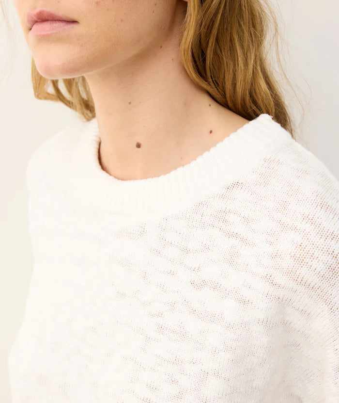 Seabreeze Crewneck Sweater-Cream