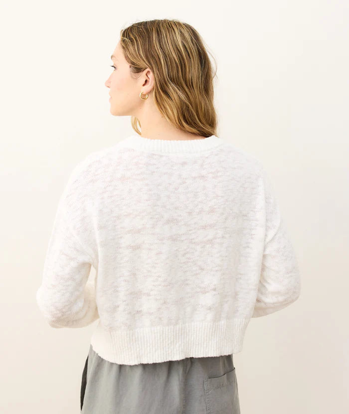 Seabreeze Crewneck Sweater-Cream