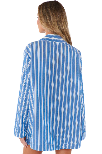 Braxton Button Down - Coastal Blue Stripe