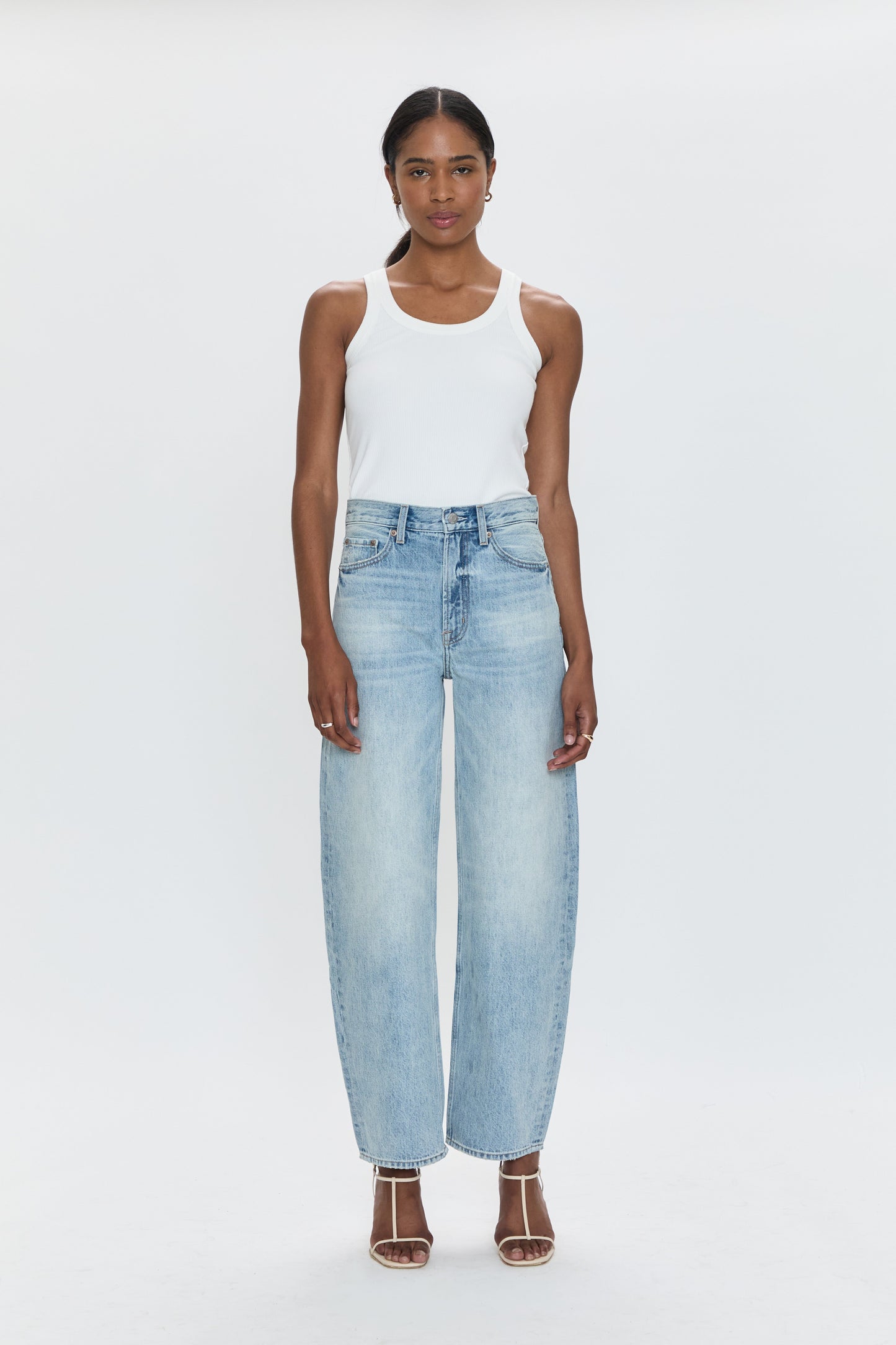 Wes High Rise Barrel Jean - Clever