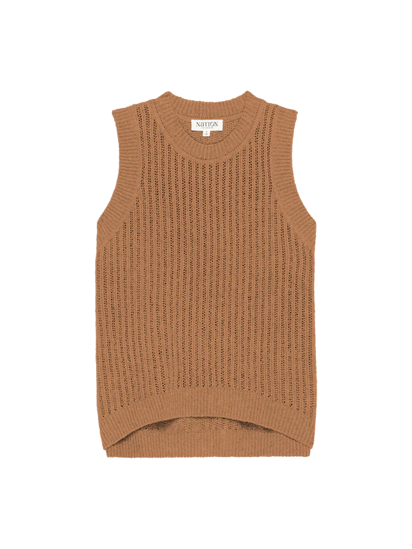 Elliana Pullover Vest - Praline