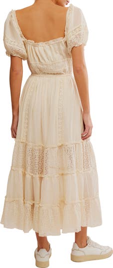 Falling Sun Midi Dress - Tea