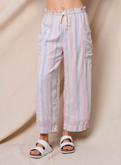 Rainbow Stripe Pant - Oyster