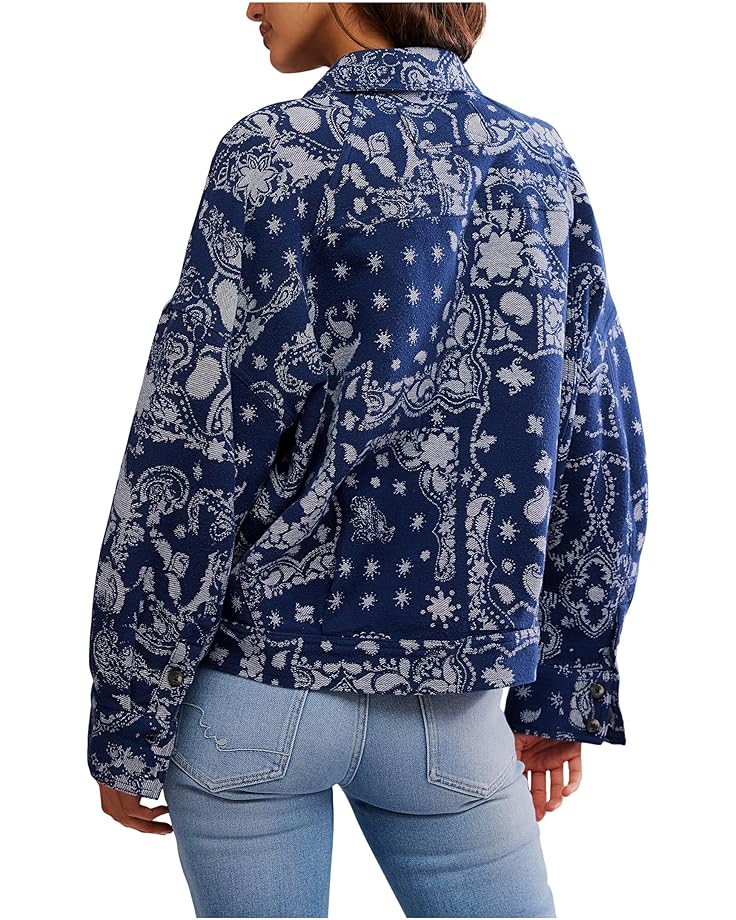 Bandana Jacquard Shirt - Indigo Combo
