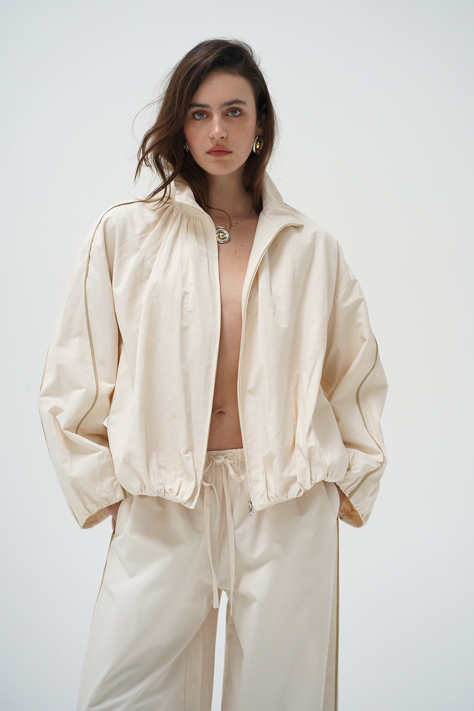 Axis Zip Jacket - Off White