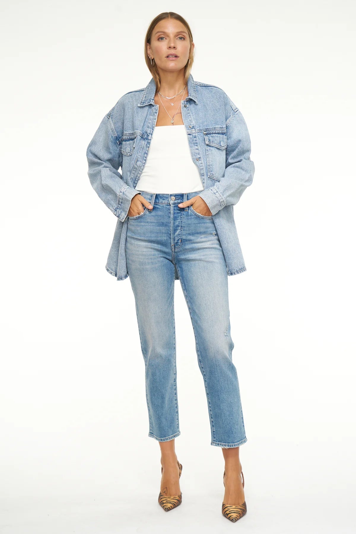 Mandy Oversized Shacket - Paloma