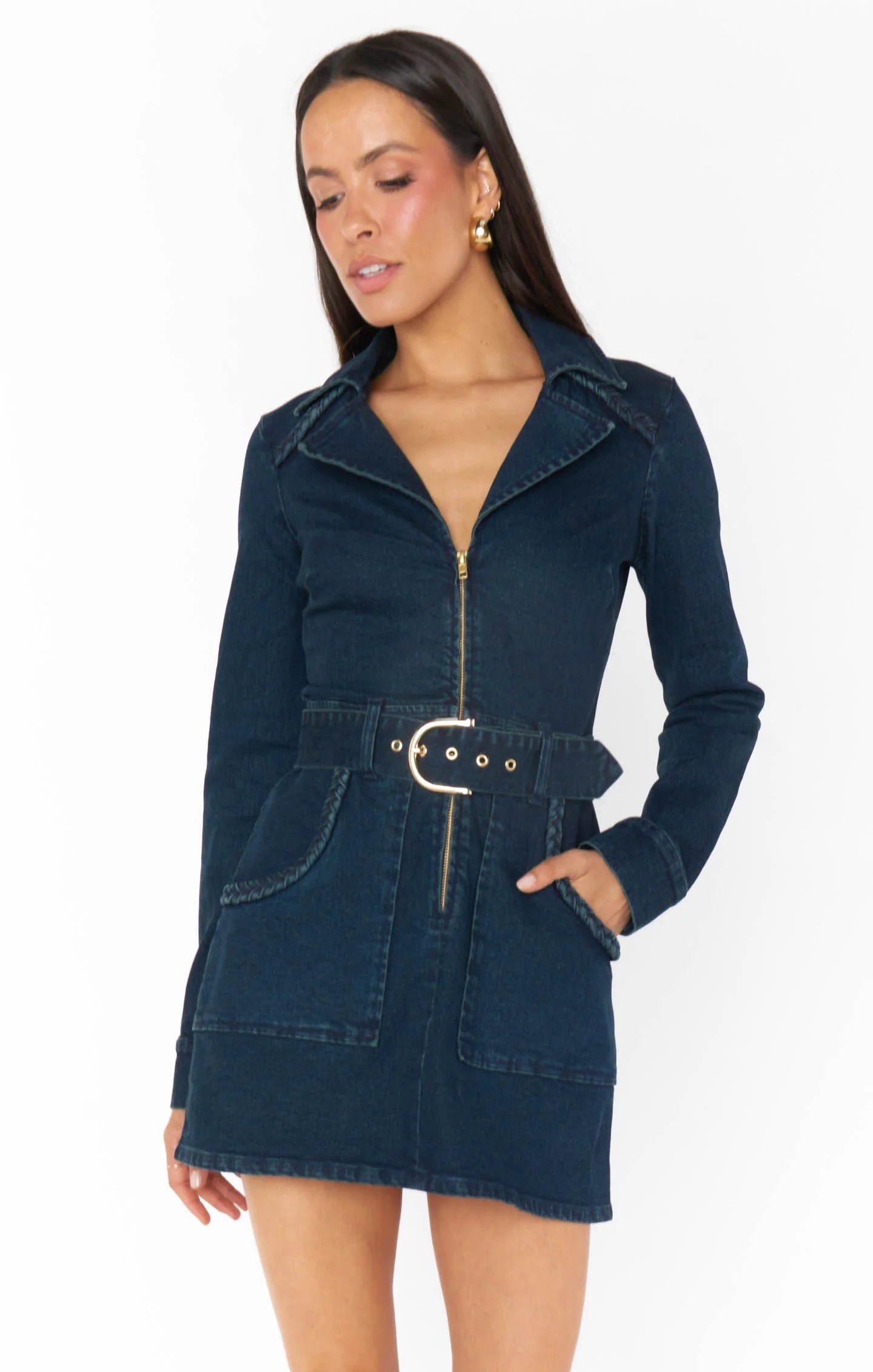 Outlaw Long Sleeve Dress - Thunder