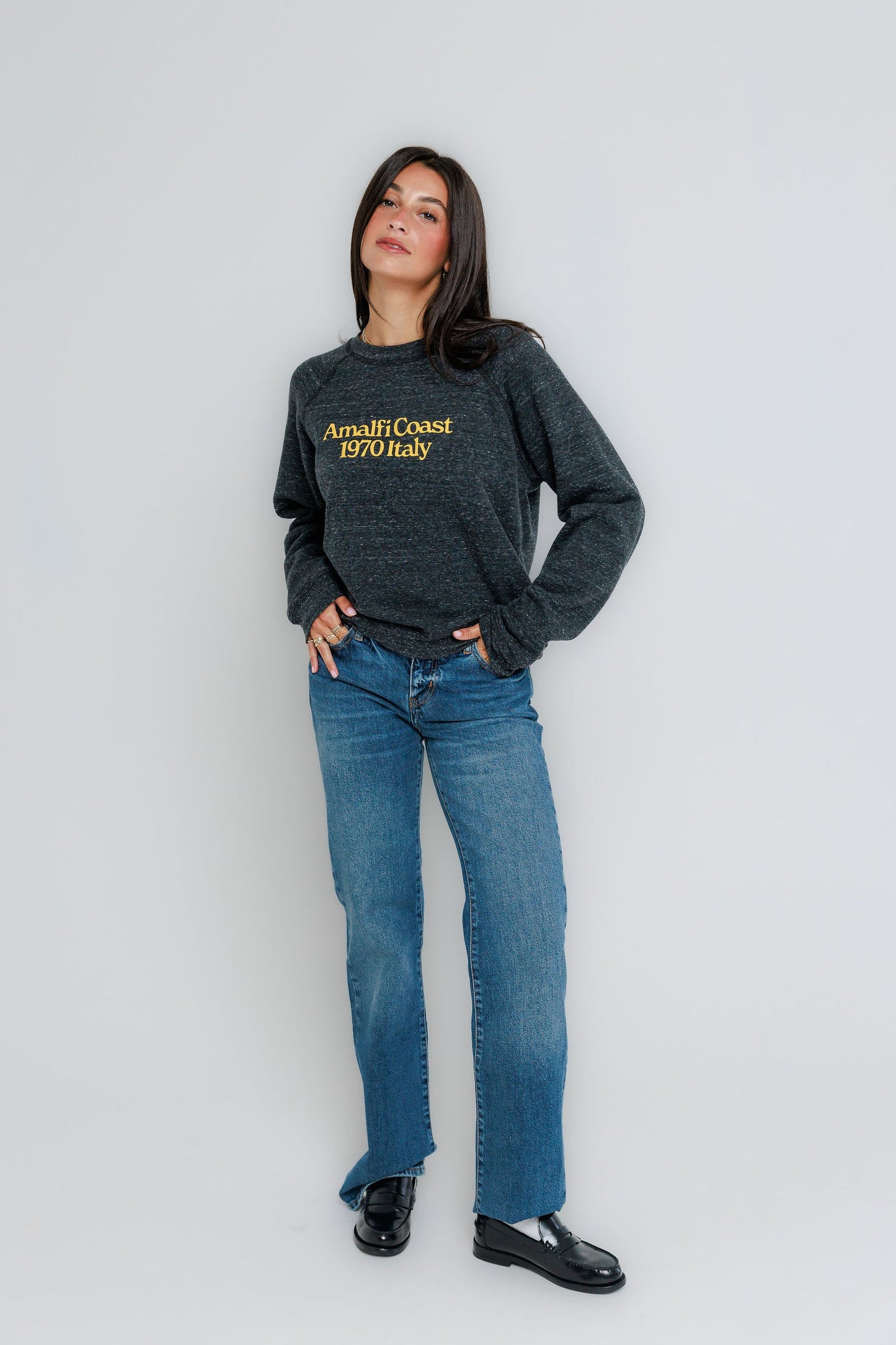 Amalfi Coast Sweater - Vintage Black Overdye