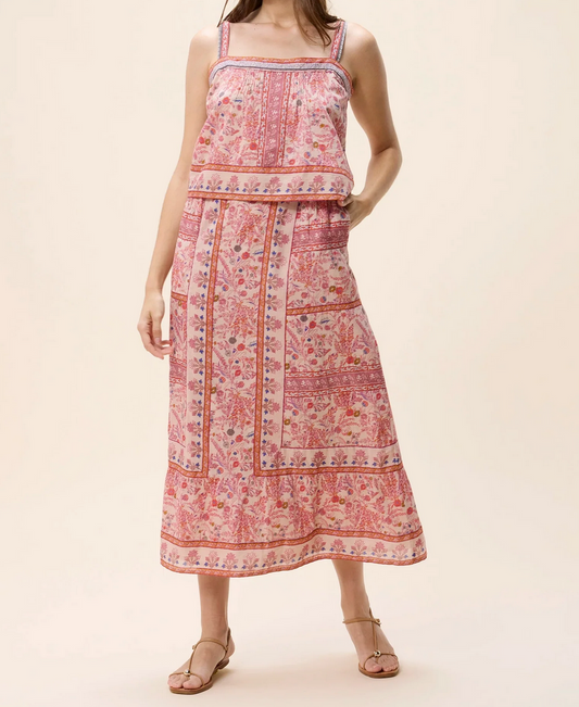 Elie Ankle Skirt - Dahlia