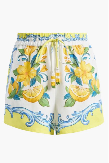 Sicily Scarf Off-White Shorts