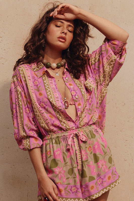 Goldie Shirt - Desert Rose