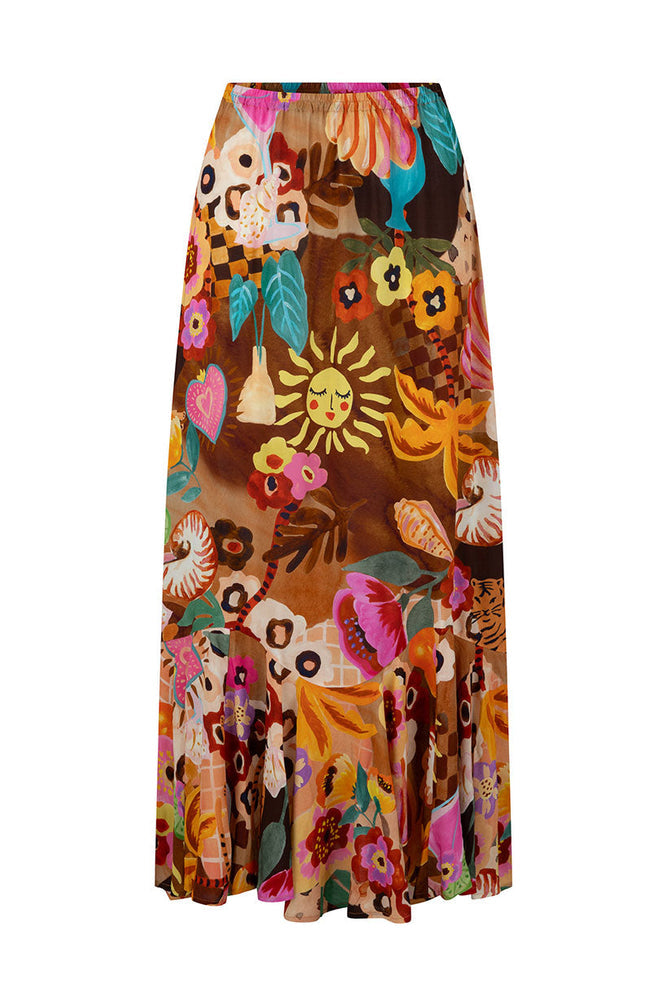 Birth Of Venus Maxi Skirt - Caramel