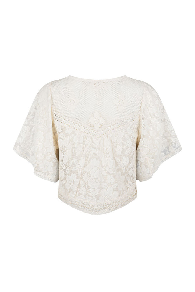 Free Love Lace Crop - Vintage Cream