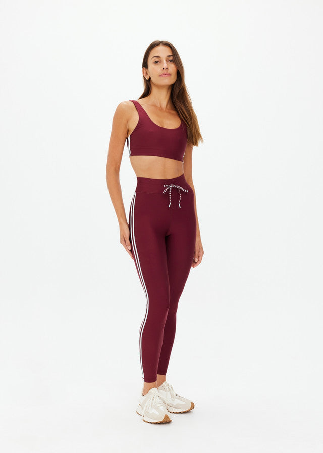 Oxford 25in Midi Pant - Merlot