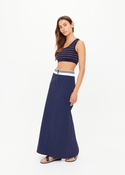 Astra Zora Midi Skirt - Navy