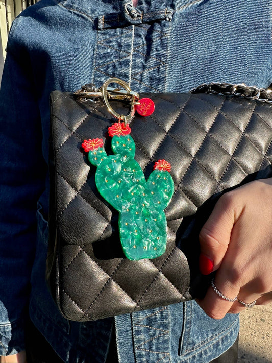 Cactus Bag Charm + Keychain