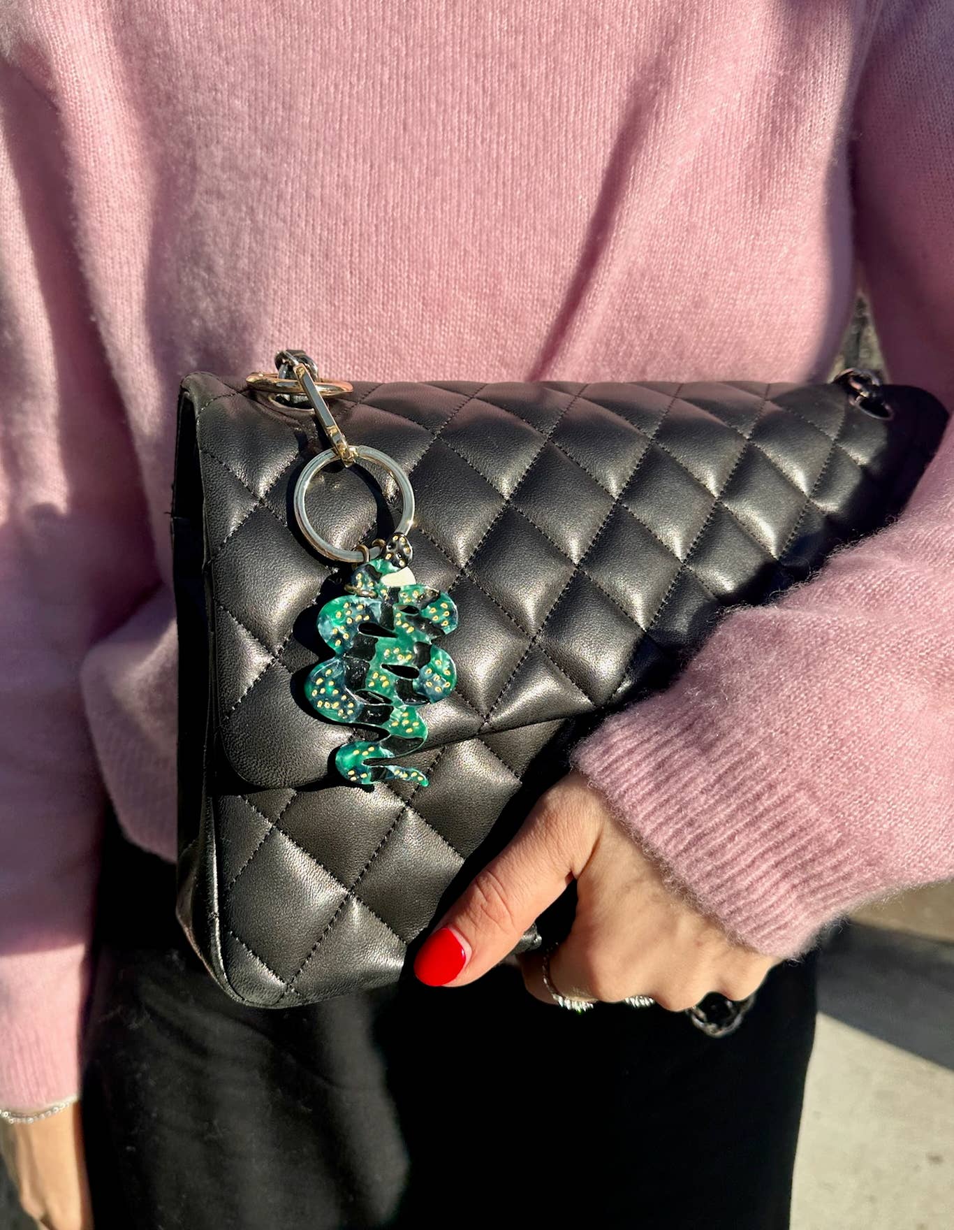 Snake Bag Charm + Keychain