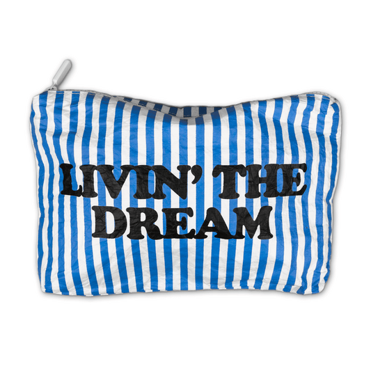 Livin the Dream Water Resistant Tyvek Printed Pouch