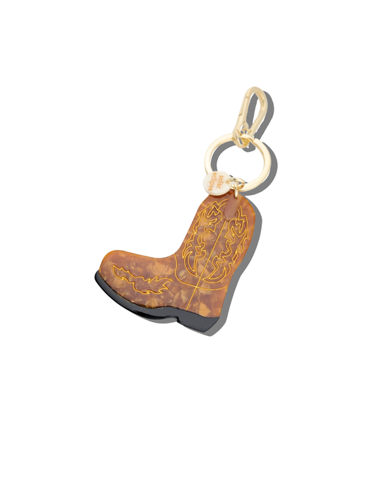 Cowboy Boot Bag Charm + Keychain