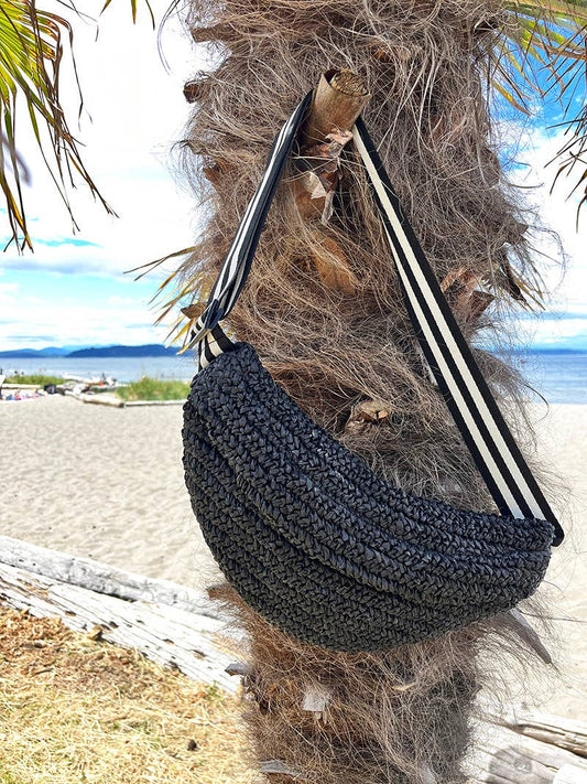 Across the Waves Sling Bag - Black