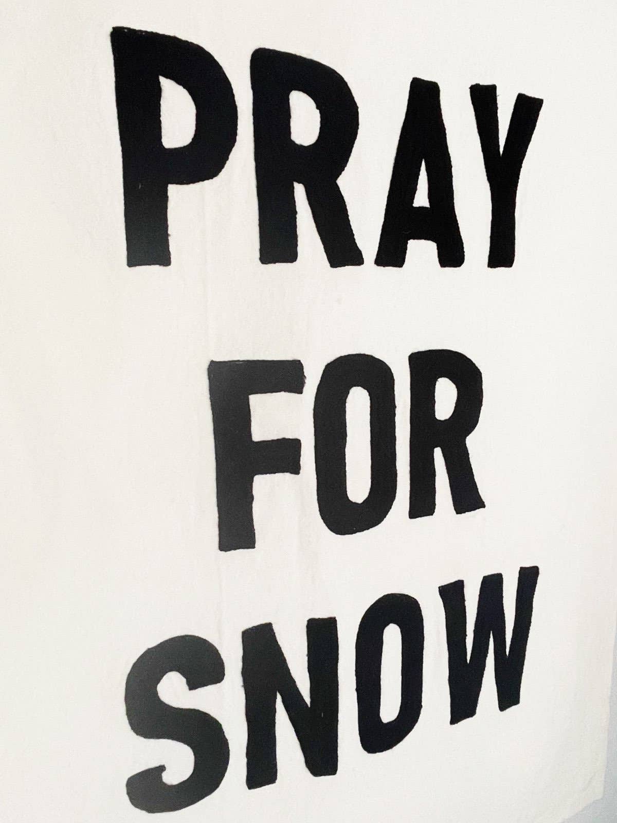Pray For Snow Handmade Wall Tapestry