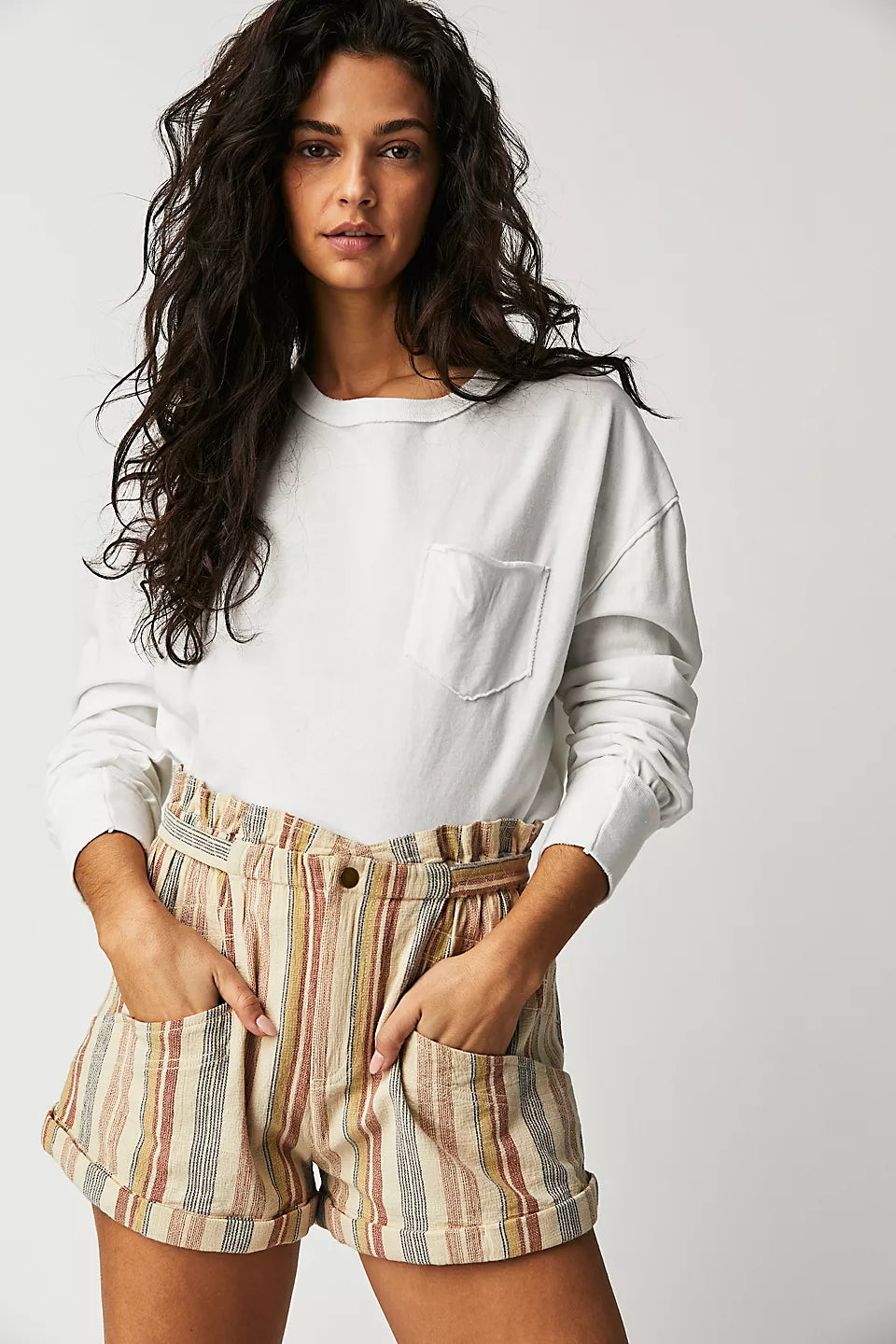 Topanga Yarn Dye Shorts - Tan Combo