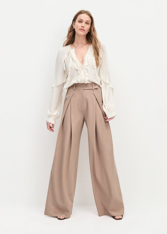 Pleats For Days Pant - Mocha