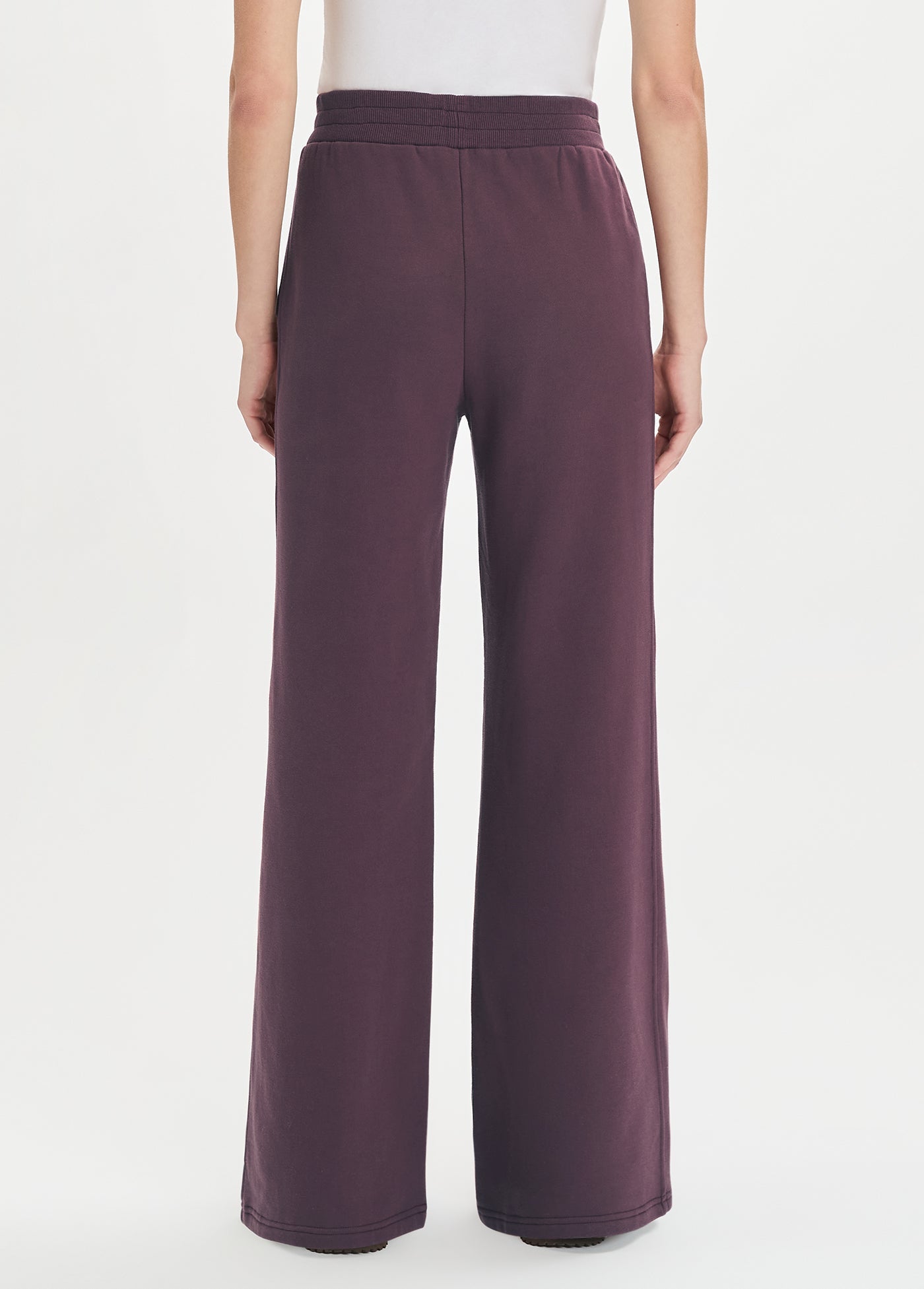 The Boxer Wide Leg - Burgundy Dahlia