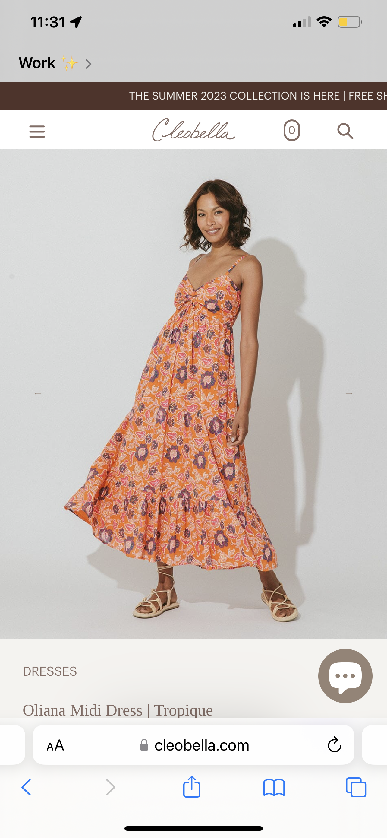 Oliana Midi Dress - Tropique