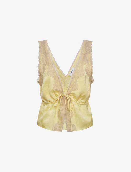 Lady Lace Top - Buttercream Jacquard