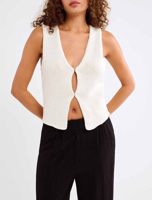 Prince Street Top - Ecru